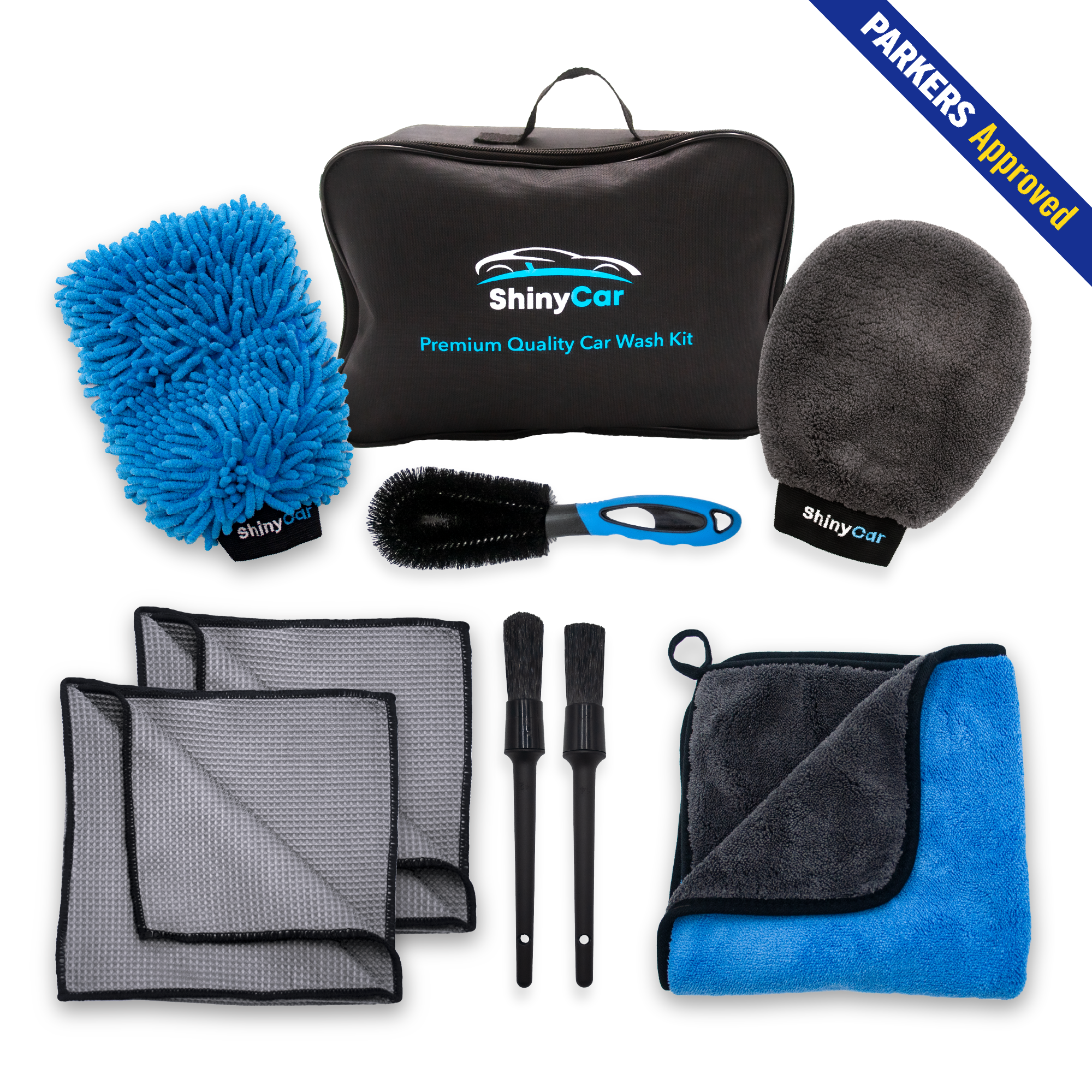 Adam's Arsenal Builder Car Cleaning Kit (6 Item) - Our Best Value Car Detailing Kit | Car Shampoo Wash Soap, Wheel & Tire Cleaner, Total Interior